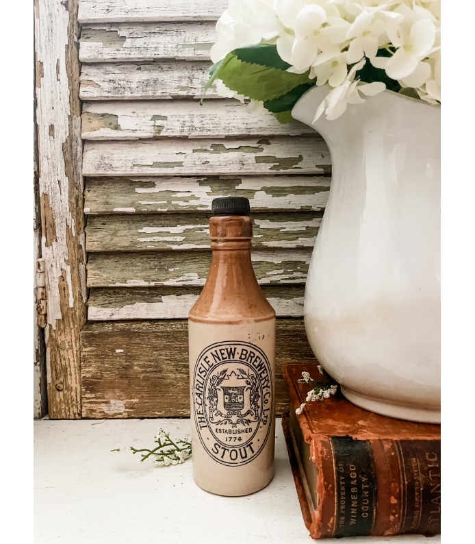 Antique English Stoneware - Carlisle Stout, Two Tone